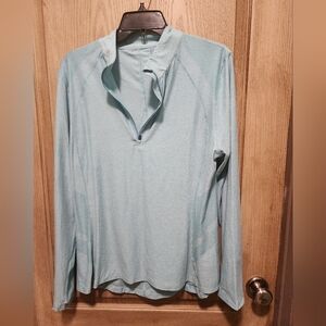 Etonic Blue Long Sleeve Workout Training Shirt